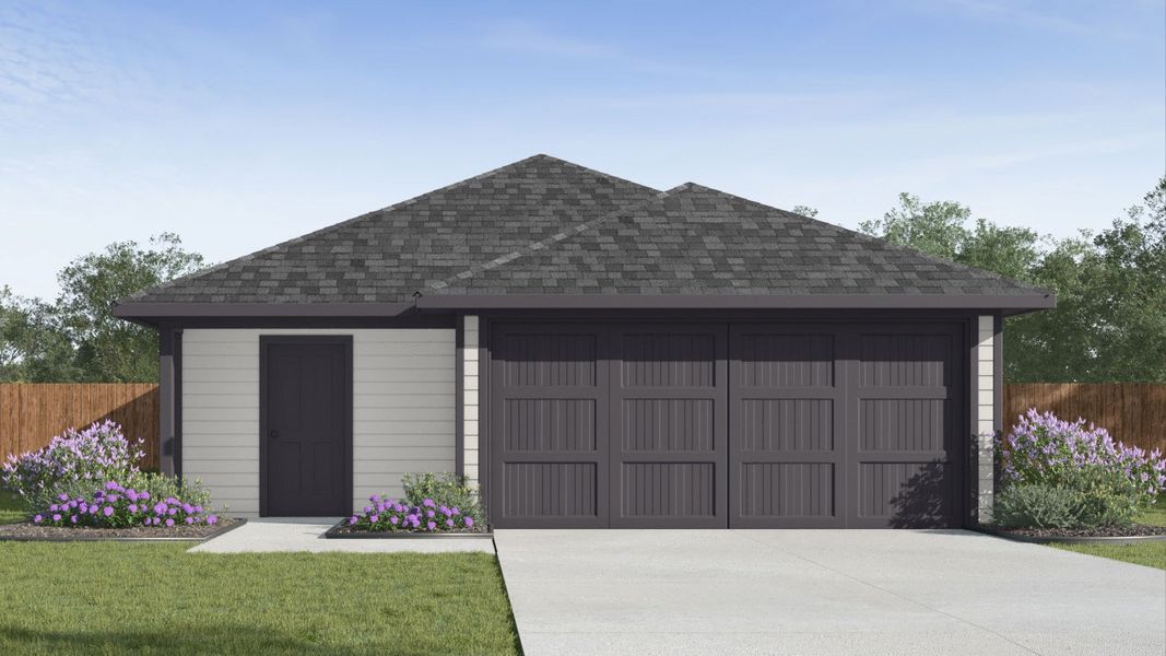 Representative exterior photo of a completed home built from the Caprock by D.R. Horton in Presswoods, Splendora, TX (Image 1).