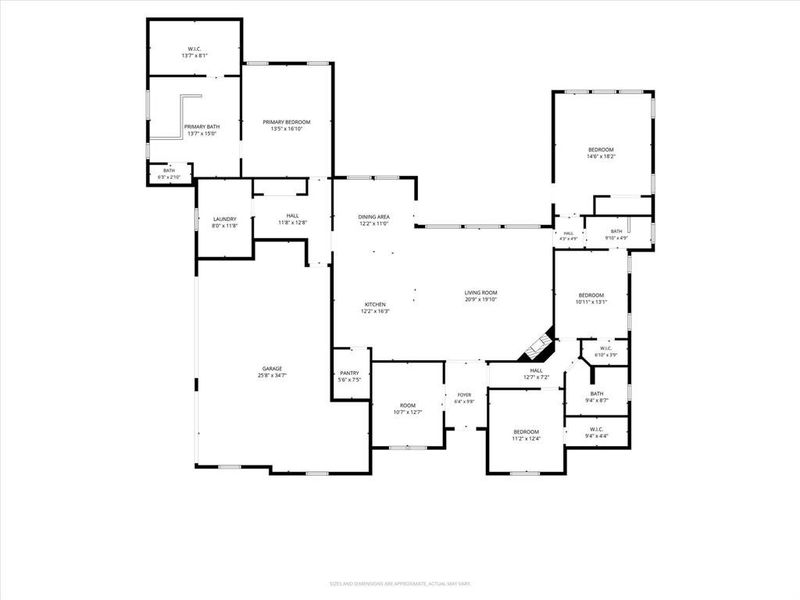 2D floor plan layout of this home in , Decatur, TX (Image 5).