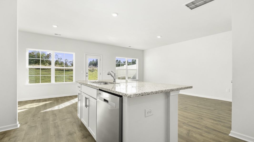 Furnished interior view inside a new home in Brightwood Farm, Whitsett (Image 7). Furnished interior view inside a new home in Brightwood Farm, Whitsett (Image 7).