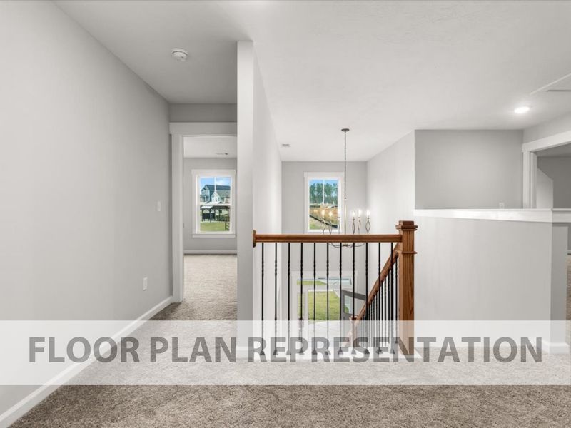 Nottaway Floor Plan Representation | Upstairs Hallway
