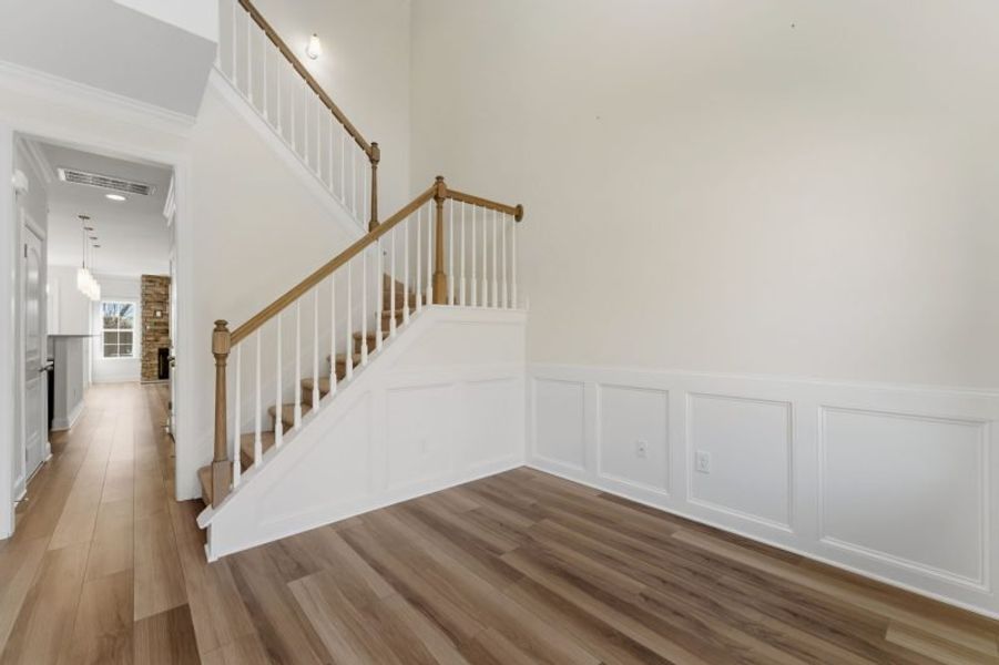 Representative unfurnished interior of a home built from the Cayman by Keystone Homes NC in Weybridge, Burlington (Image 26). Representative unfurnished interior of a home built from the Cayman by Keystone Homes NC in Weybridge, Burlington (Image 26).