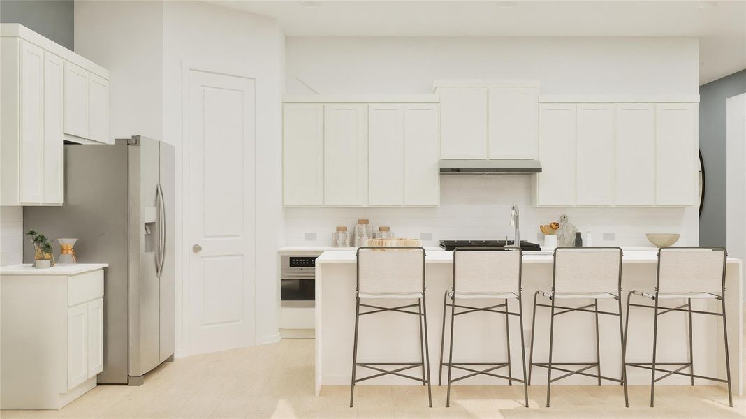 Furnished interior view inside a new home in Cotton Brook, Hutto (Image 27). Furnished interior view inside a new home in Cotton Brook, Hutto (Image 27).