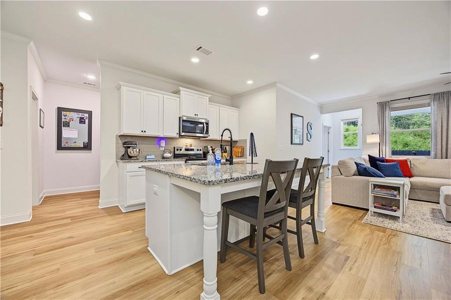 Furnished interior view inside a new home in , Flowery Branch (Image 21).