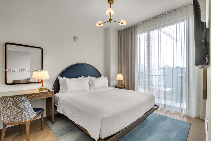 Furnished interior view inside a new home in , Miami (Image 12).