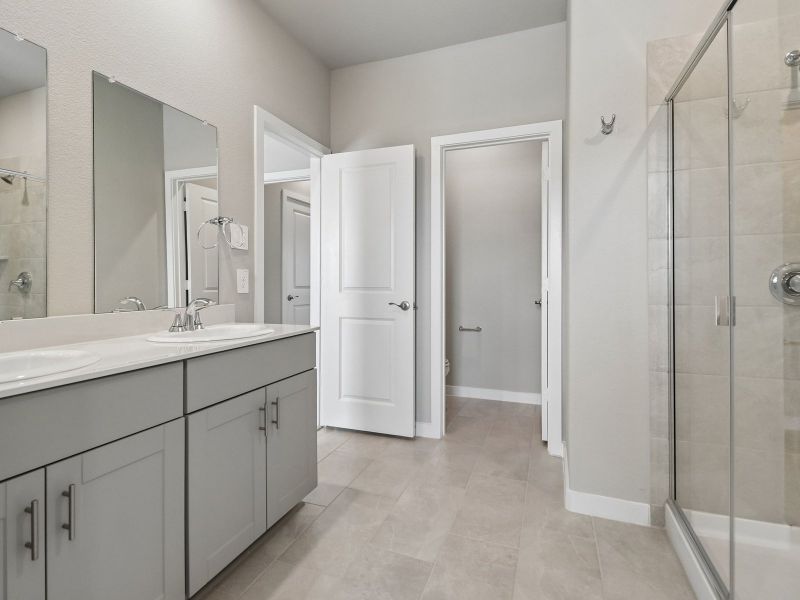 Furnished interior view inside a new home in Cibolo Hills West - Spring Series, Fort Worth (Image 9).