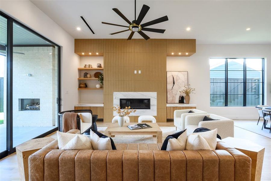 Furnished interior view inside a new home in , Dallas (Image 33).