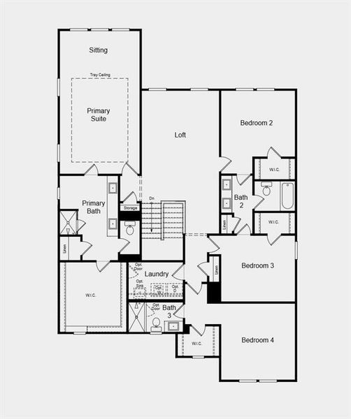 2D floor plan layout of this home in Bennett Farm, Loganville, GA (Image 2). 2D floor plan layout of this home in Bennett Farm, Loganville, GA (Image 2).