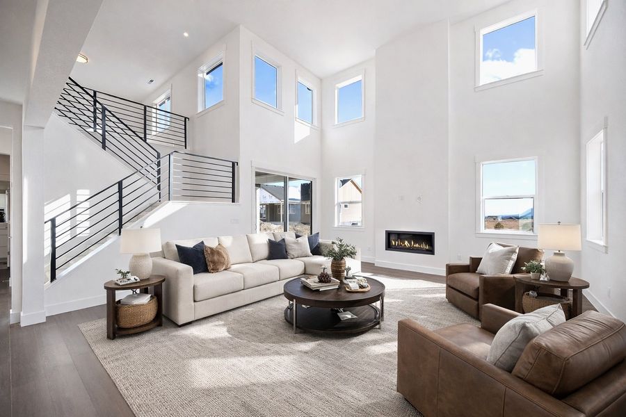 Furnished interior view inside a new home in Jackson Creek, Monument (Image 5).
