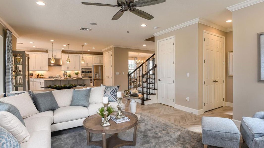 Furnished interior view inside a new home in Hammock at Two Rivers, Zephyrhills (Image 8).