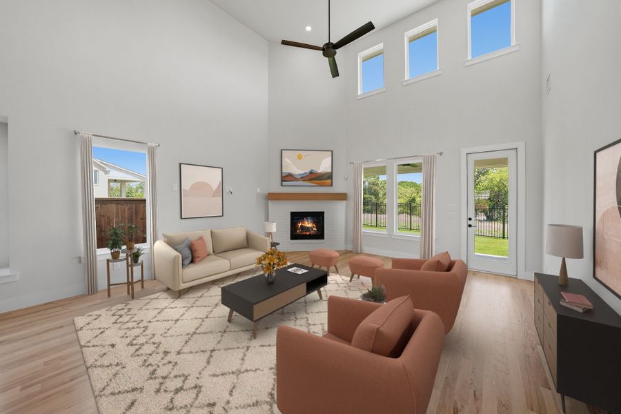 Furnished interior view inside a new home in Aster Park, McKinney (Image 14).