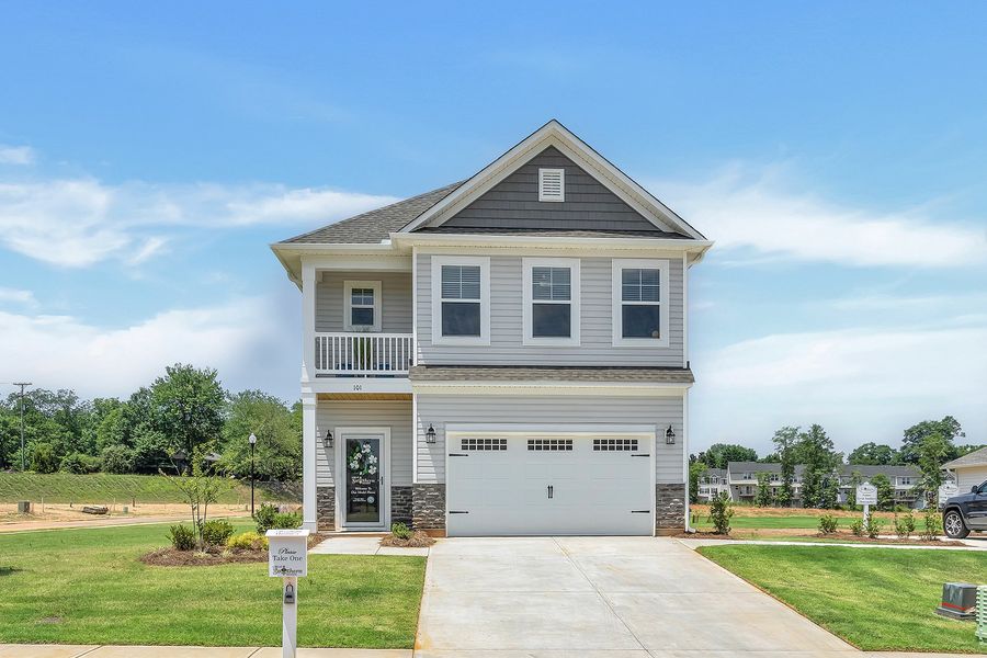 Representative exterior photo of a completed home built from the Crestfall II by Great Southern Homes in Worthington, Hephzibah, GA (Image 24).