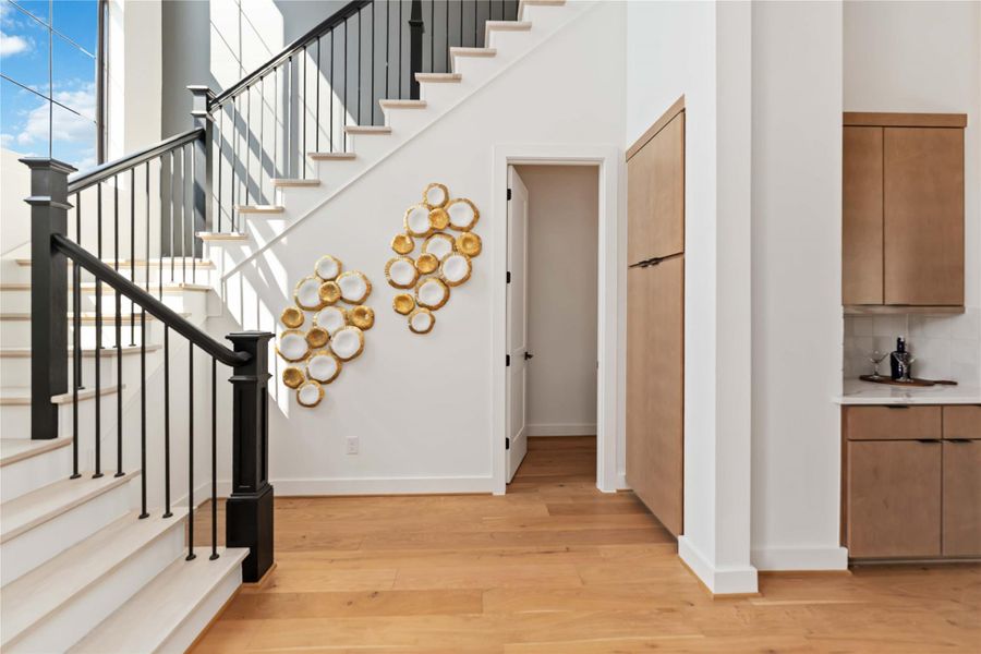 Furnished interior view inside a new home in , Houston (Image 10).