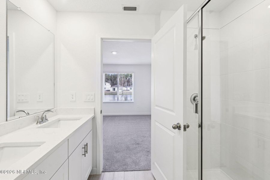 Furnished interior view inside a new home in Kings Preserve, Jacksonville (Image 8).