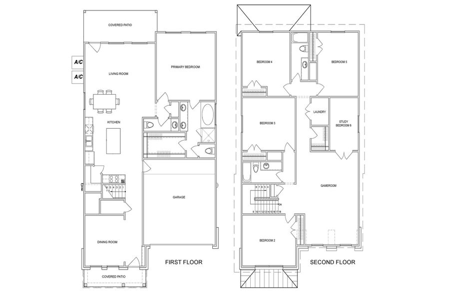 2D floor plan layout of this home in , Missouri City, TX (Image 3).