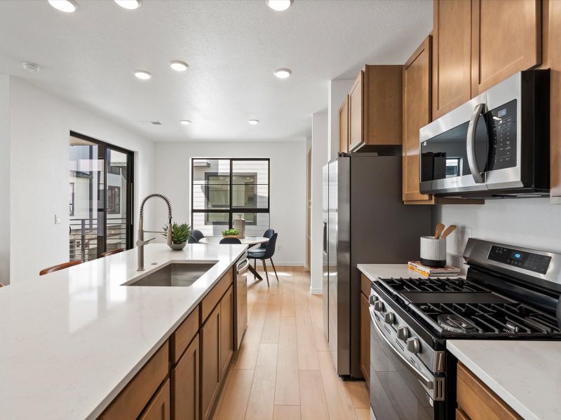 Furnished interior view inside a new home in The Hub at Virginia Village, Denver (Image 10).