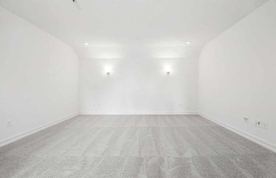 Media room on second floor