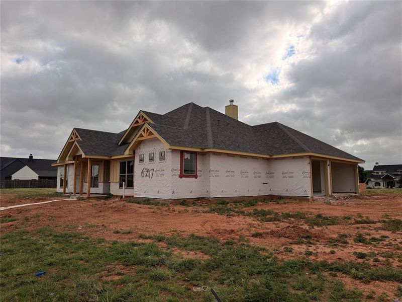 In-progress construction of a new home in , Abilene, TX (Image 4).