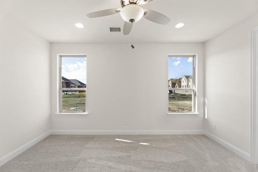 Representative unfurnished interior of a home built from the Magnolia by UnionMain Homes in Edgewater, Fate (Image 19). Representative unfurnished interior of a home built from the Magnolia by UnionMain Homes in Edgewater, Fate (Image 19).
