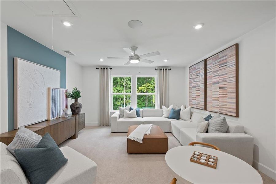 Furnished interior view inside a new home in Briar Creek, Atlanta (Image 14). Furnished interior view inside a new home in Briar Creek, Atlanta (Image 14).