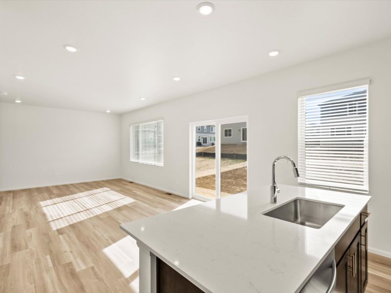 Furnished interior view inside a new home in Revere at Johnstown, Johnstown (Image 3).