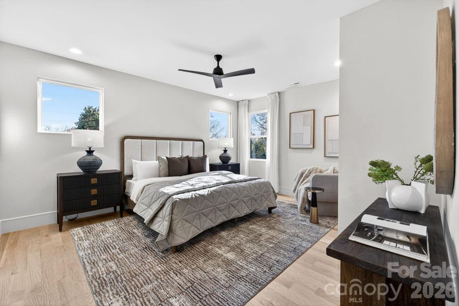 Furnished interior view inside a new home in , Charlotte (Image 17).