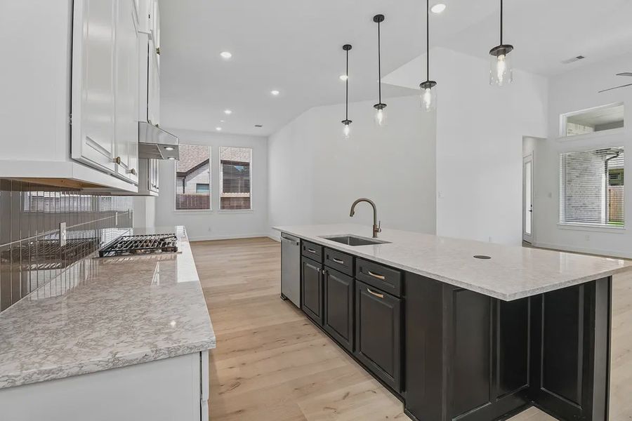 Furnished interior view inside a new home in Parkside on the River, Georgetown (Image 7).