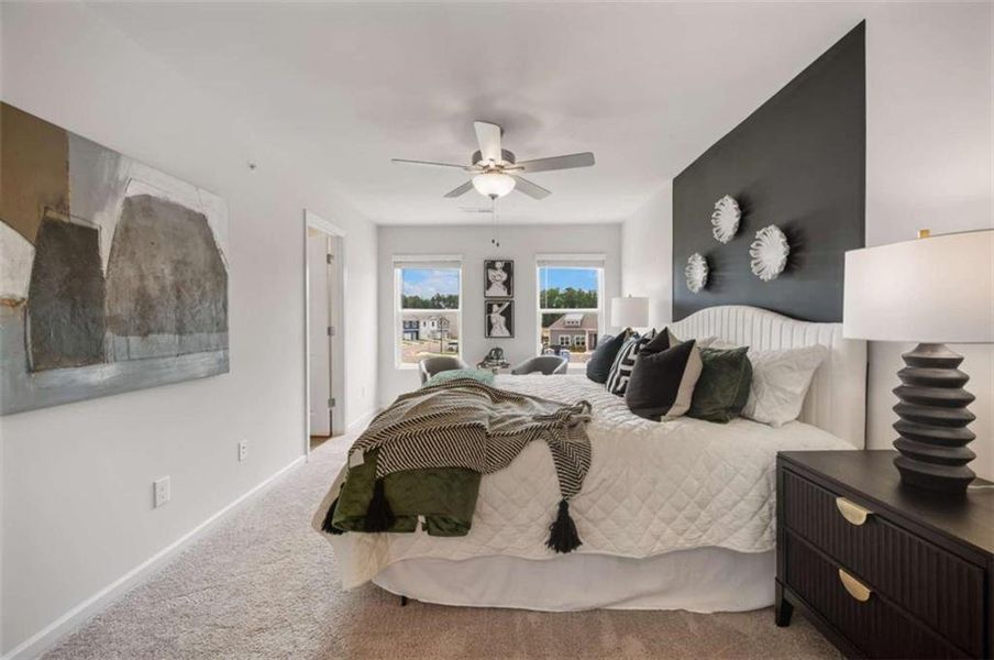 Furnished interior view inside a new home in Walden Park – The Collection, Jonesboro (Image 23). Furnished interior view inside a new home in Walden Park – The Collection, Jonesboro (Image 23).
