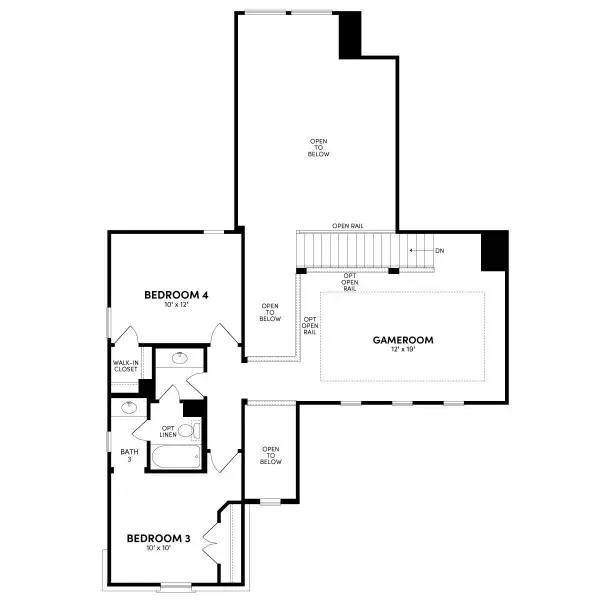 2D floor plan layout of this home in Midline, Webster, TX (Image 3). 2D floor plan layout of this home in Midline, Webster, TX (Image 3).
