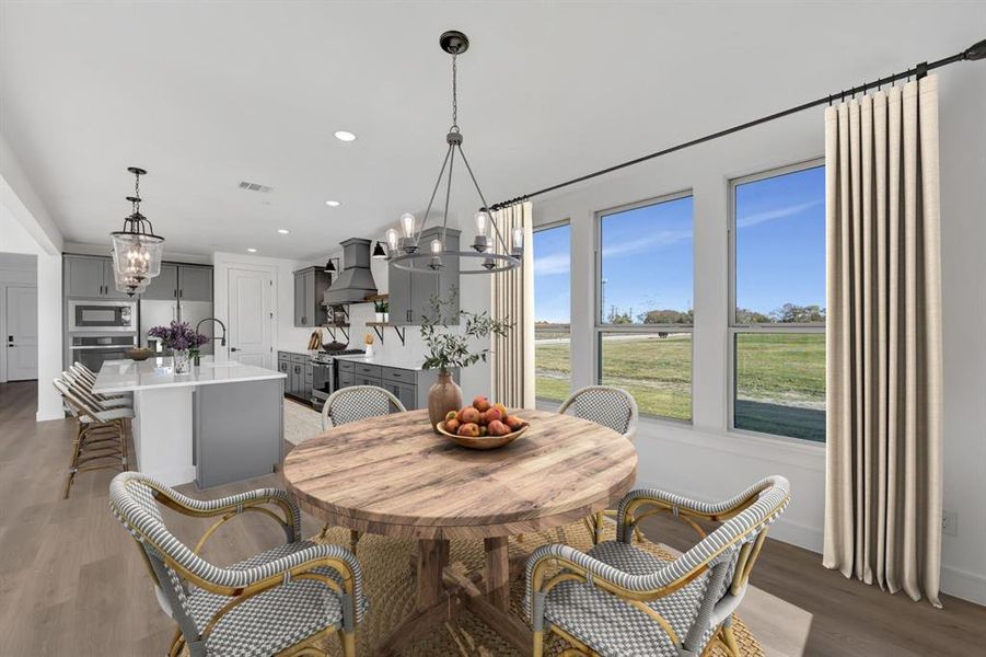 Furnished interior view inside a new home in Kreymer at the Park, Wylie (Image 30).