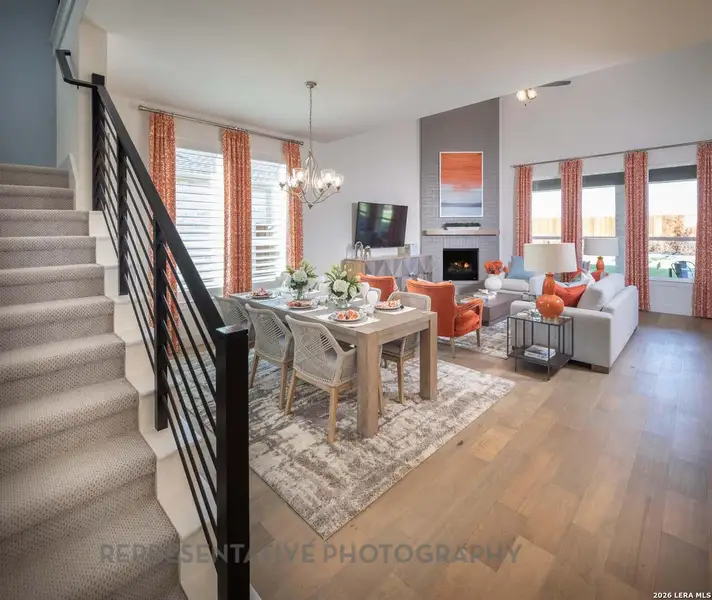 Furnished interior view inside a new home in Davis Ranch, San Antonio (Image 16).