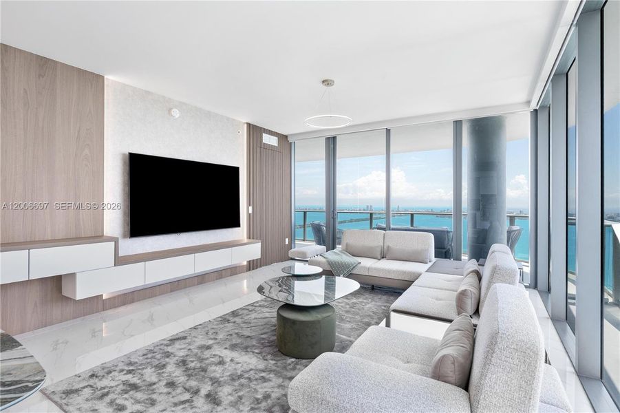 Furnished interior view inside a new home in , Miami (Image 5).