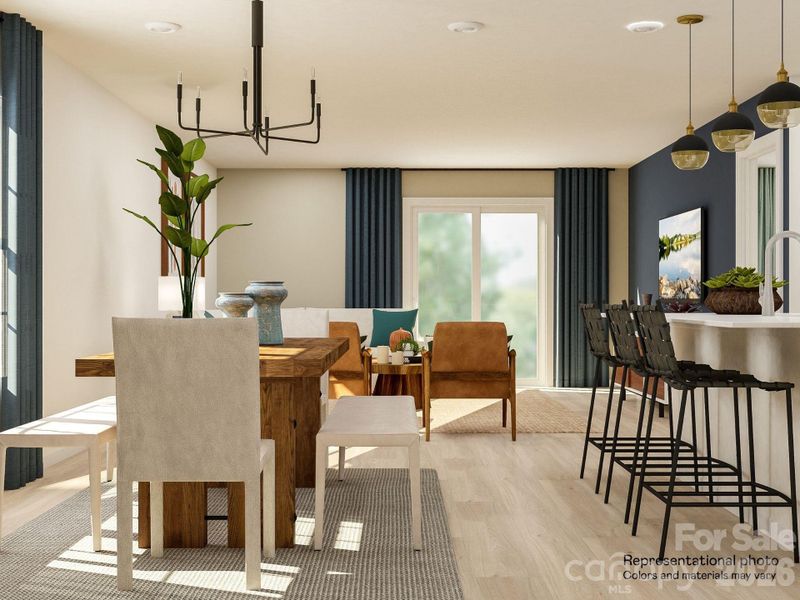 Furnished interior view inside a new home in Bakers Creek, Kannapolis (Image 4).