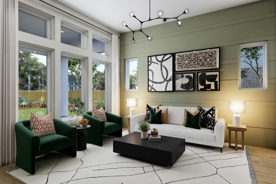 The Conroe - Family Room The Conroe - Family Room