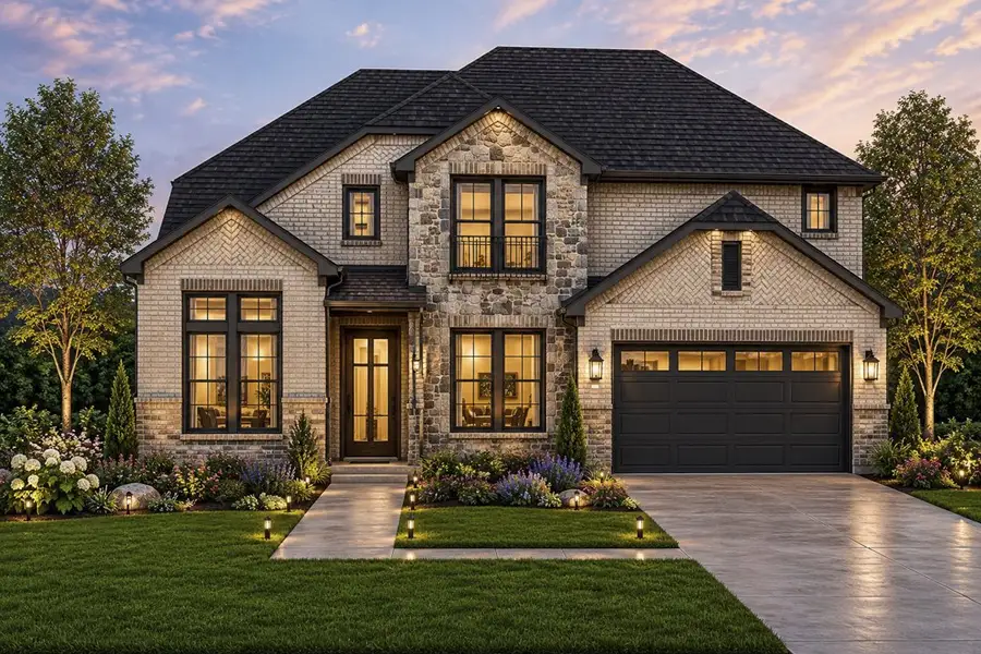 Representative exterior photo of a completed home built from the The Mockingbird by Lillian Custom Homes in Polo Ridge, Forney, TX (Image 22).
