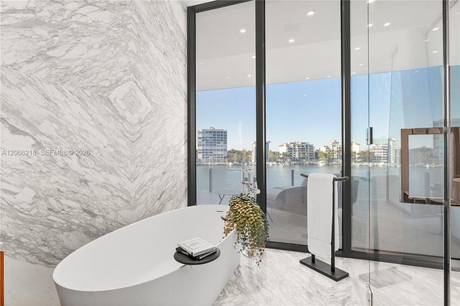 Furnished interior view inside a new home in , Miami (Image 18).