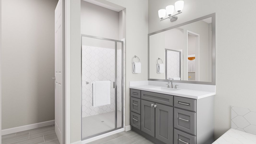 Representative furnished interior of a home built from the Spring Plan 50-2 by Tri Pointe Homes in Abel Ranch, Goodyear (Image 9).