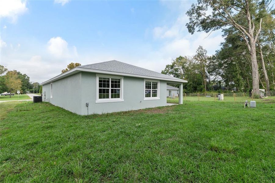 Exterior details and patio area of a home in , Summerfield (Image 3). Exterior details and patio area of a home in , Summerfield (Image 3).