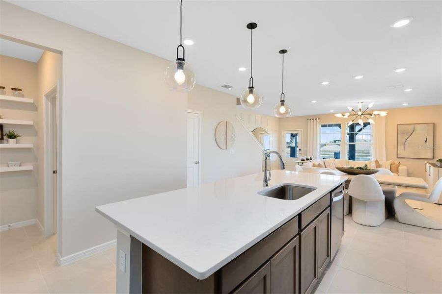 Furnished interior view inside a new home in Tohoqua, Kissimmee (Image 16).