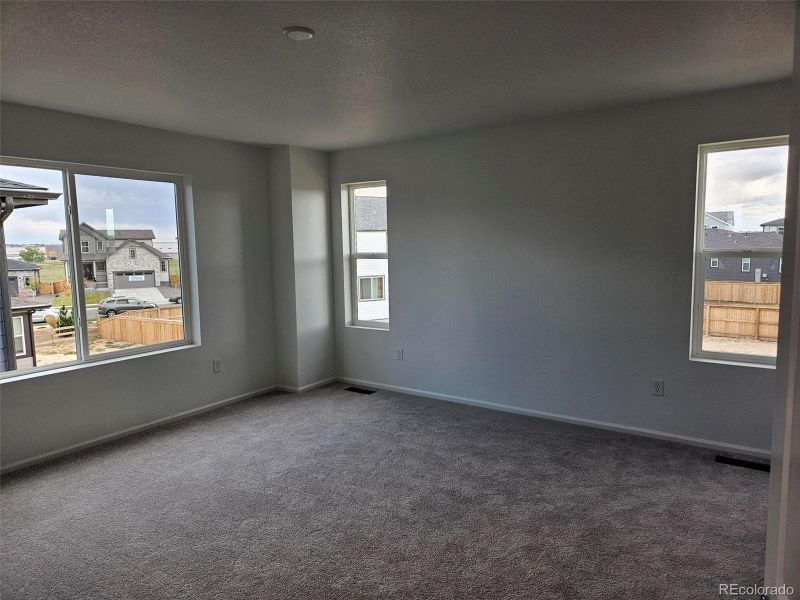Spacious, unfurnished interior of a new home in The Cottages Collection at Ridgeline Vista, Brighton (Image 13). Spacious, unfurnished interior of a new home in The Cottages Collection at Ridgeline Vista, Brighton (Image 13).