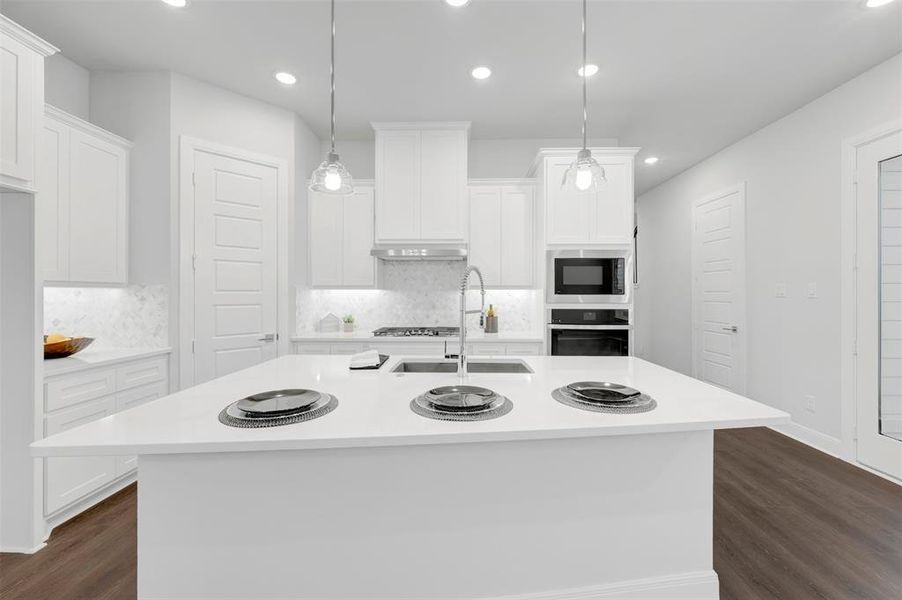 Furnished interior view inside a new home in The Retreat at Harvest, Argyle (Image 8).
