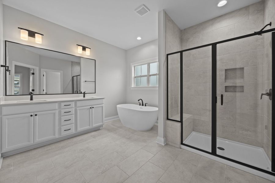 Furnished interior view inside a new home in The Preserve at Langston, Winterville (Image 14).