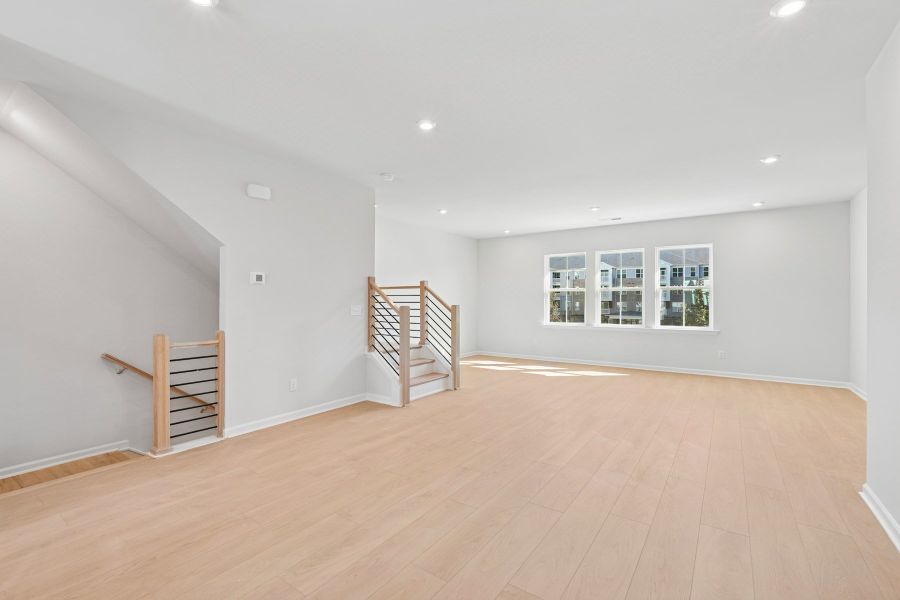 Representative unfurnished interior of a home built from the Nola by Tri Pointe Homes in Twinleaf Townes, Chapel Hill (Image 13).