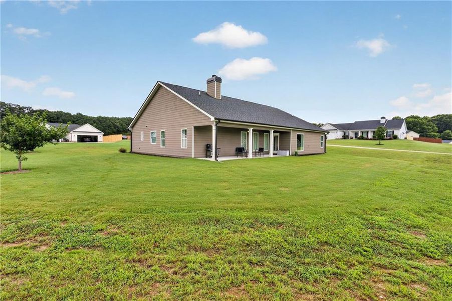 Exterior details and patio area of a home in , Winder (Image 32).