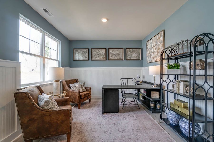 Representative furnished interior of a home built from the HAYDEN by D.R. Horton in Hartmann Crossing, Lebanon (Image 12).