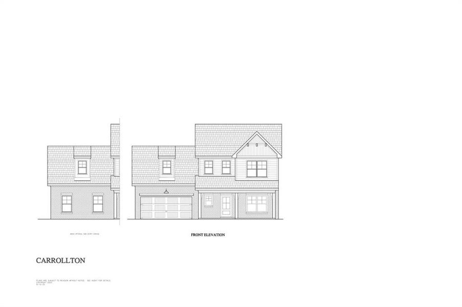 Exterior rendering of this home design in , Dallas, GA (Image 1).