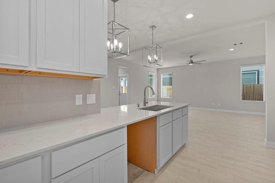 Furnished interior view inside a new home in , Houston (Image 9).