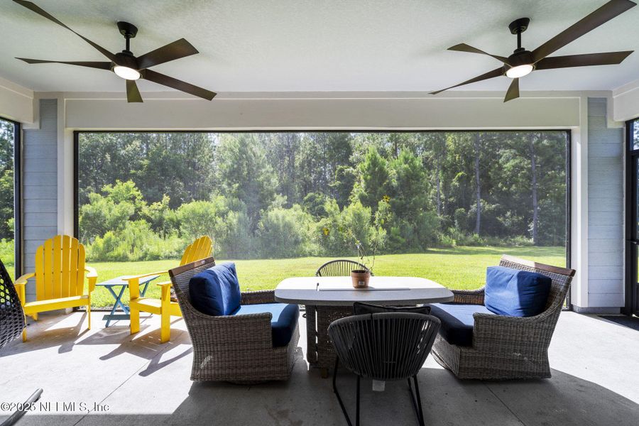 Exterior details and patio area of a home in , Middleburg (Image 3). Exterior details and patio area of a home in , Middleburg (Image 3).