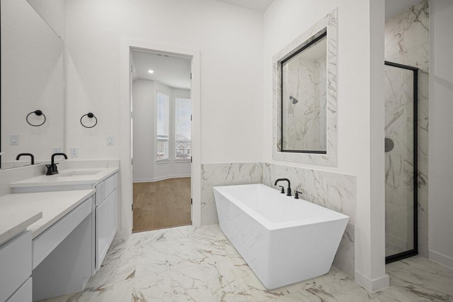 Furnished interior view inside a new home in Palmera Ridge: 60ft. lots, Leander (Image 7). Furnished interior view inside a new home in Palmera Ridge: 60ft. lots, Leander (Image 7).