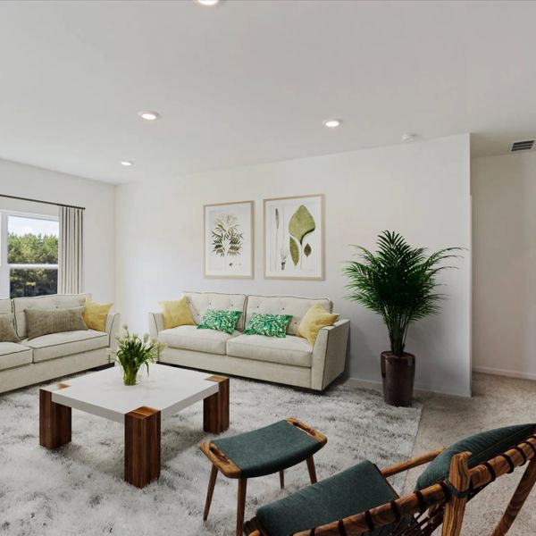 Representative furnished interior of a home built from the The Kora by Artisan Built Communities in Salacoa, Calhoun (Image 3).