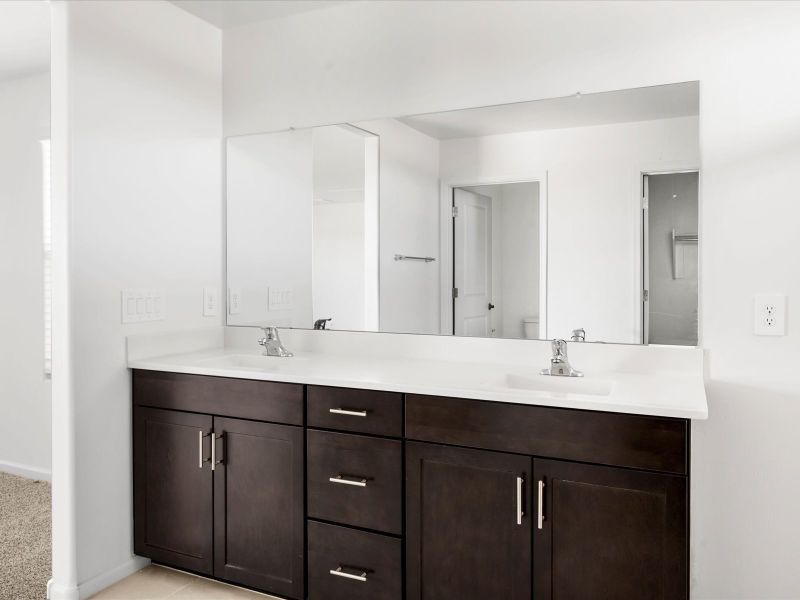 Furnished interior view inside a new home in Sunset Crest - Signature Series, Tucson (Image 5).